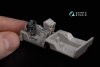 Quinta Studio QDS-48302 F/A-18C late 3D-Printed & coloured Interior on decal paper (Hasegawa) (Small version) 1/48